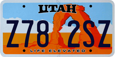 UT license plate Z782SZ