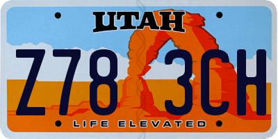 UT license plate Z783CH