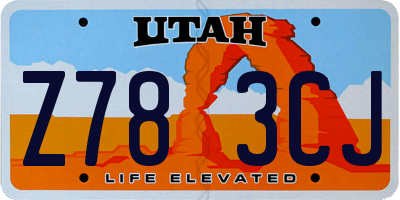 UT license plate Z783CJ