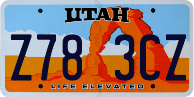 UT license plate Z783CZ