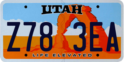 UT license plate Z783EA