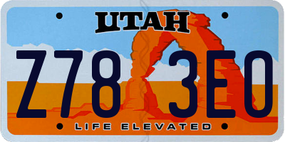 UT license plate Z783EO