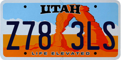 UT license plate Z783LS