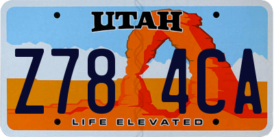 UT license plate Z784CA