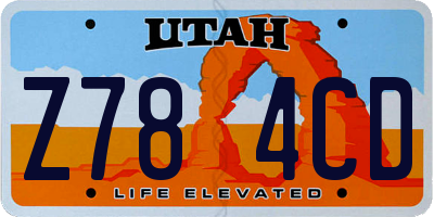 UT license plate Z784CD