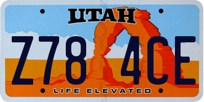 UT license plate Z784CE