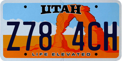 UT license plate Z784CH
