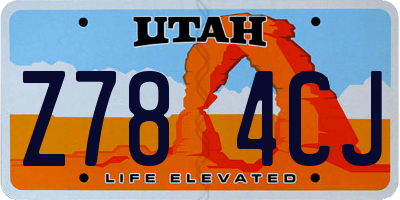 UT license plate Z784CJ