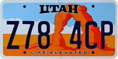 UT license plate Z784CP