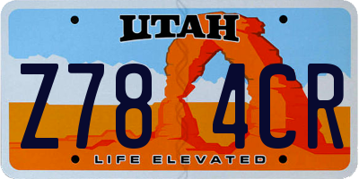 UT license plate Z784CR