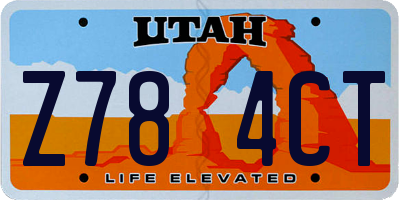 UT license plate Z784CT