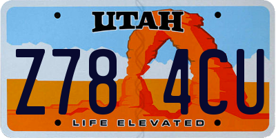 UT license plate Z784CU