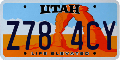 UT license plate Z784CY