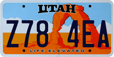 UT license plate Z784EA