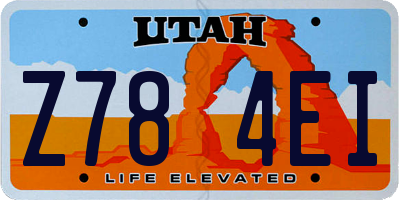 UT license plate Z784EI