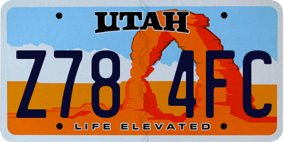UT license plate Z784FC