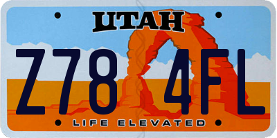 UT license plate Z784FL