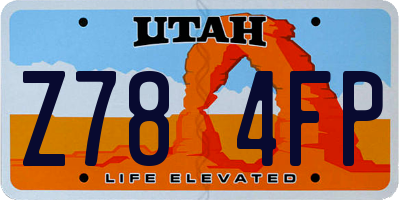 UT license plate Z784FP
