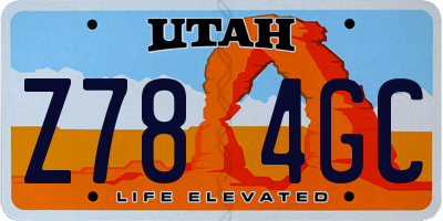 UT license plate Z784GC