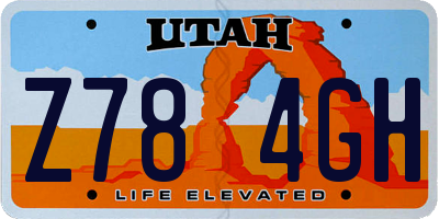 UT license plate Z784GH