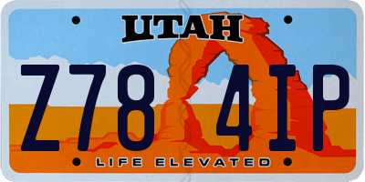 UT license plate Z784IP