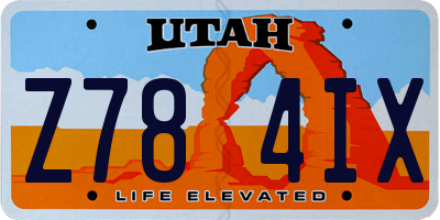 UT license plate Z784IX