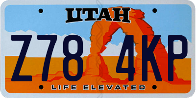 UT license plate Z784KP