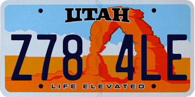 UT license plate Z784LE