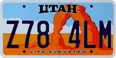 UT license plate Z784LM