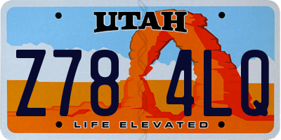 UT license plate Z784LQ