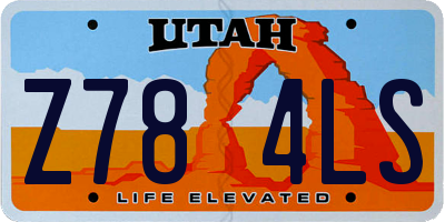 UT license plate Z784LS