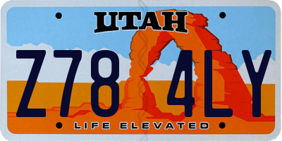 UT license plate Z784LY