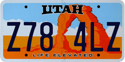 UT license plate Z784LZ