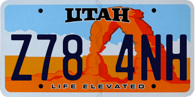 UT license plate Z784NH