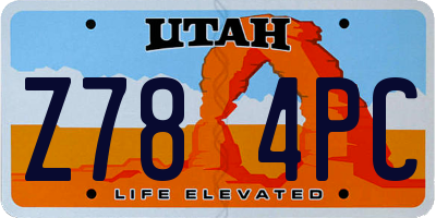 UT license plate Z784PC