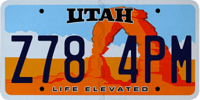 UT license plate Z784PM