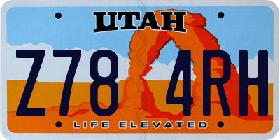 UT license plate Z784RH