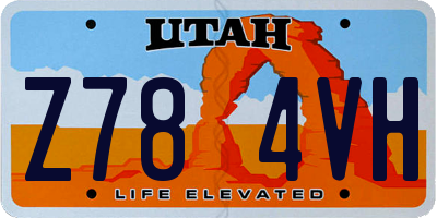 UT license plate Z784VH