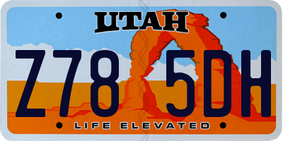 UT license plate Z785DH