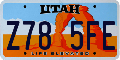 UT license plate Z785FE