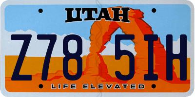 UT license plate Z785IH