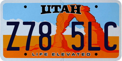 UT license plate Z785LC