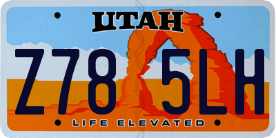 UT license plate Z785LH