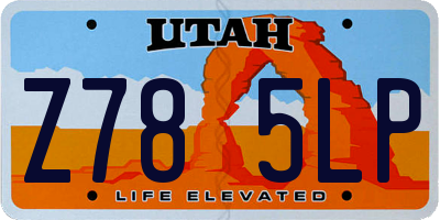 UT license plate Z785LP