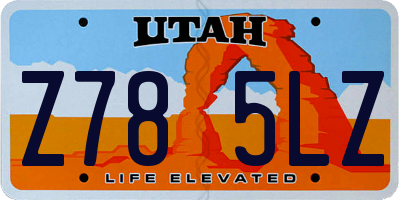 UT license plate Z785LZ