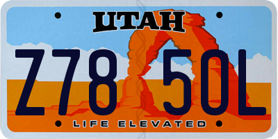 UT license plate Z785OL