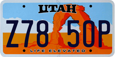 UT license plate Z785OP