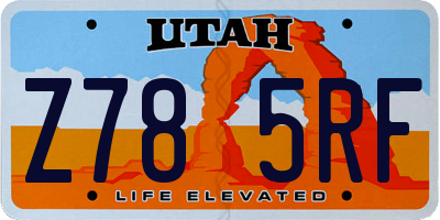UT license plate Z785RF