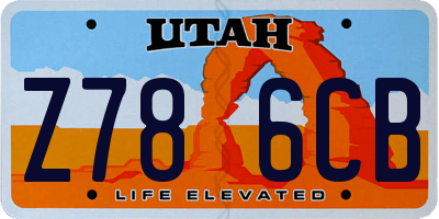 UT license plate Z786CB