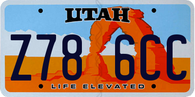 UT license plate Z786CC